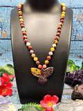 Spiritual Healing Handmade Mookaite Jasper Bead Mala with Mookaite Jasper Phoenix Pendant - Embrace Transformation and Renewal
