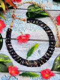 Sodalite Cut Stone Necklace with Sarafa - Dive into the Depths of Sodalite Elegance