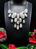 Rainbow Moonstone Cabs Necklace - 564 carats