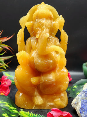 Yellow Calcite Ganesh