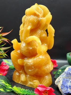 Yellow Calcite Ganesh